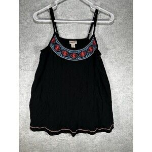 Mossimo Women's Black Sleeveless 100% Rayon Top Sz XS BOHO